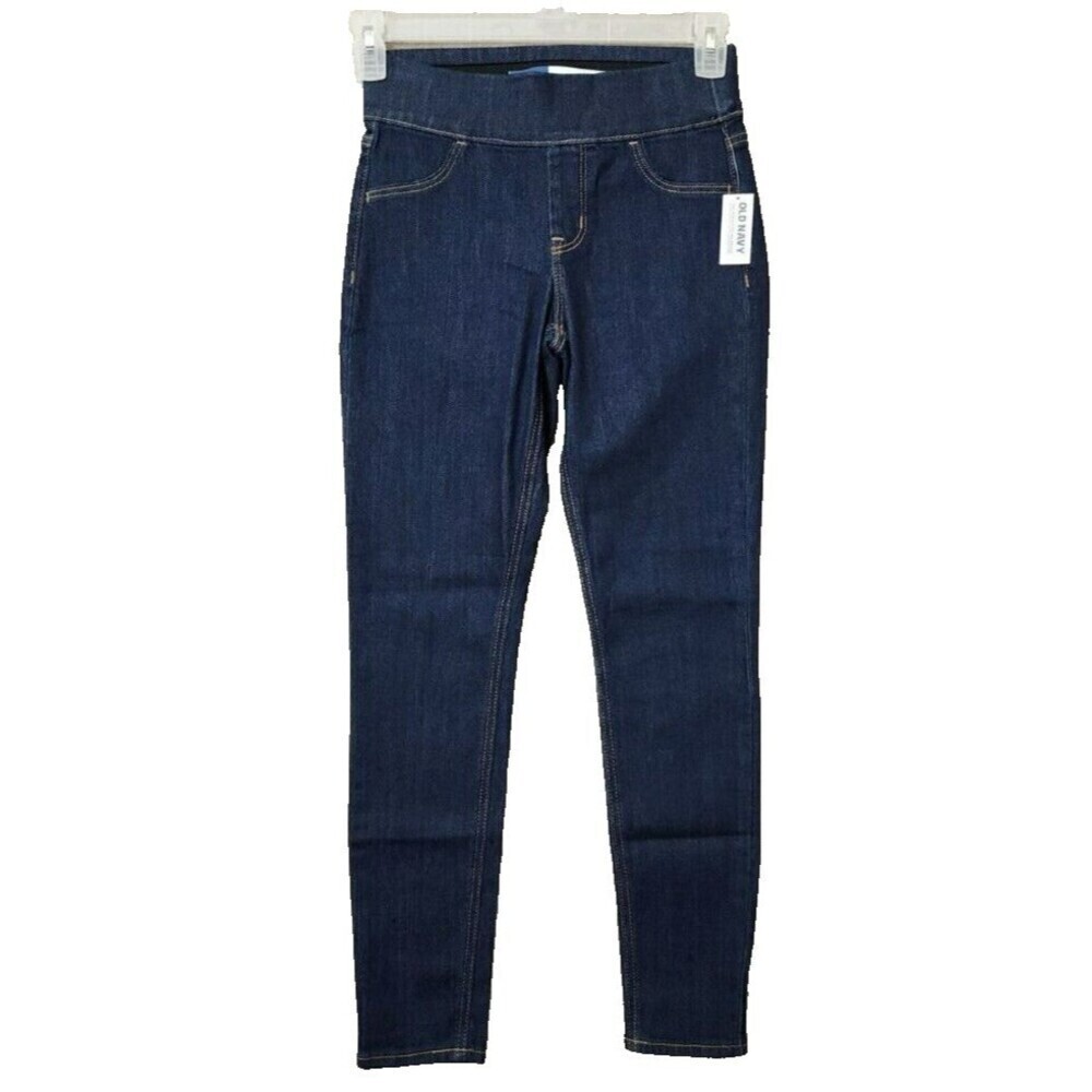Old Navy Mid Rise Jeggings Dark Wash Women's 0 Short